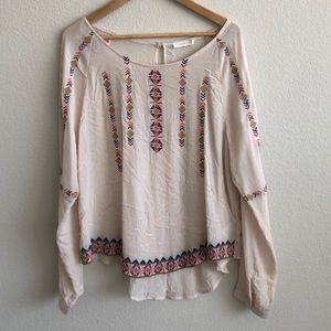 EUC LUSH Clothing Tribal Geometric Print Top SZ XL